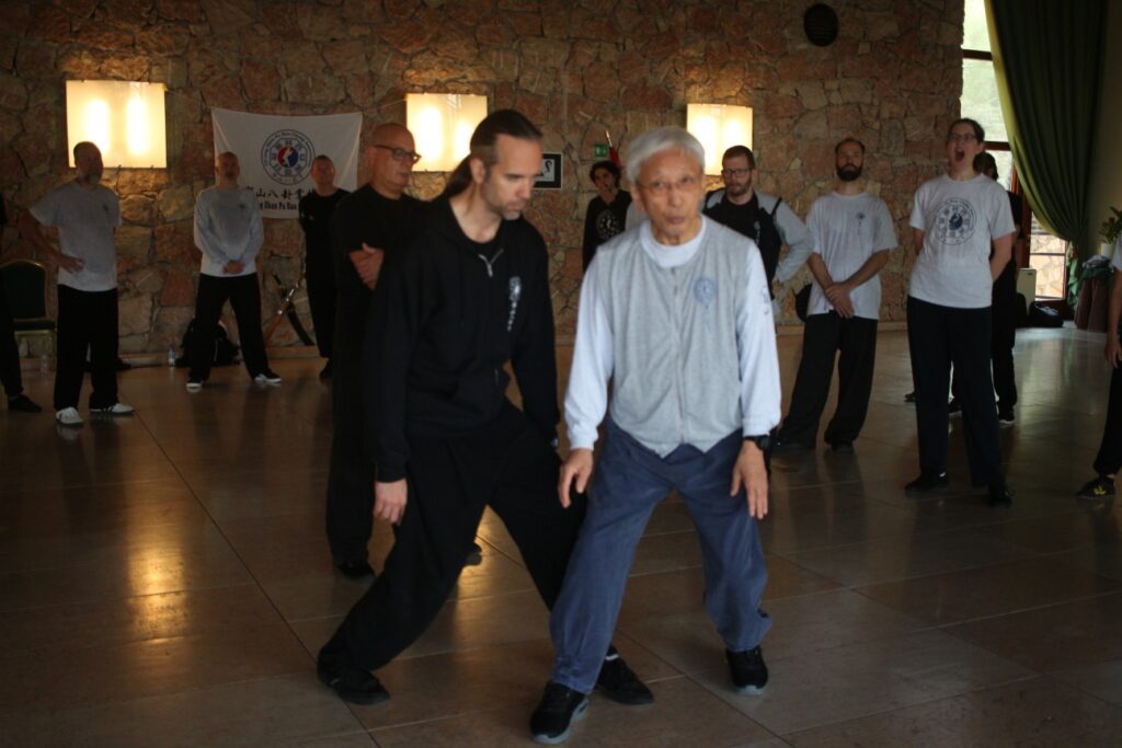 Instruction during an indoor seminar